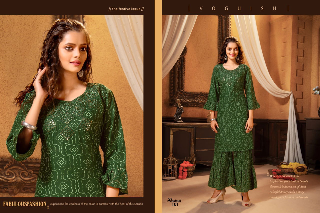Ft Pankhudi 1 Latest Fancy Casual Wear Kurtis Collection 